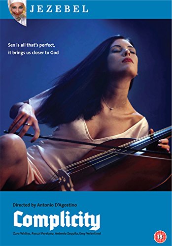 DVD cover for "Complicity" featuring a woman playing the cello.