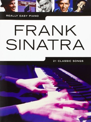 Sheet music cover for "Really Easy Piano: Frank Sinatra" with photos.
