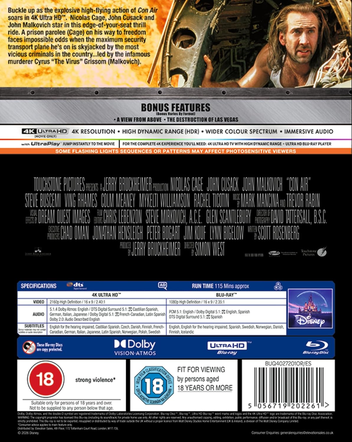 Con Air UHD [Blu-ray]