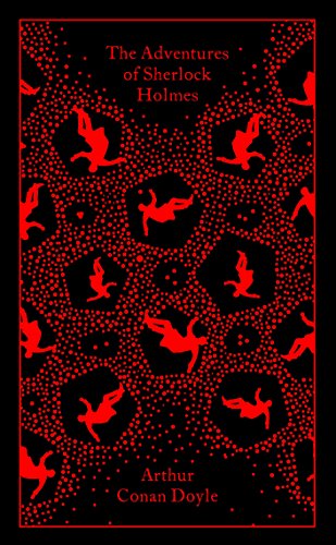 "Black book cover with red silhouettes and dots, featuring title and author's name."