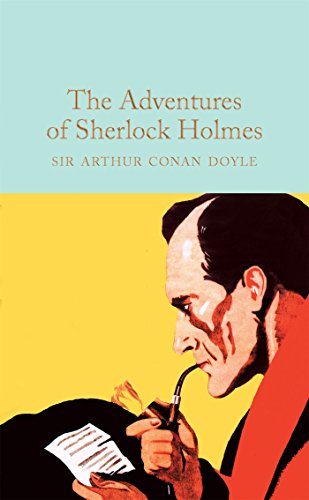 Book cover: Sherlock Holmes in profile, smoking a pipe.