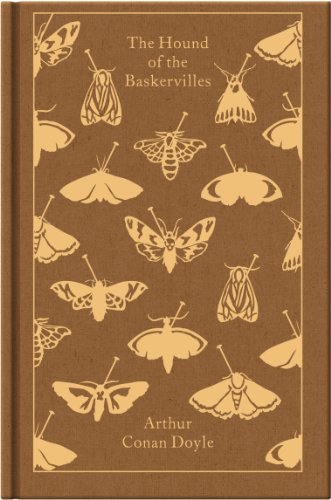 Brown book cover with repeating moth designs and title text.