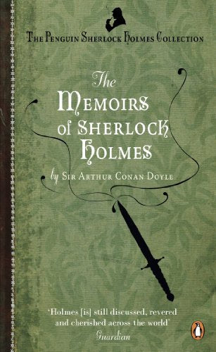 Green book cover featuring ornate text and a silhouette of a dagger.