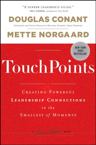 Red book cover with white title "TouchPoints" and New York Times bestseller seal.