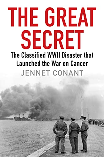 Book cover with title, author, and black and white image of soldiers near smoke.