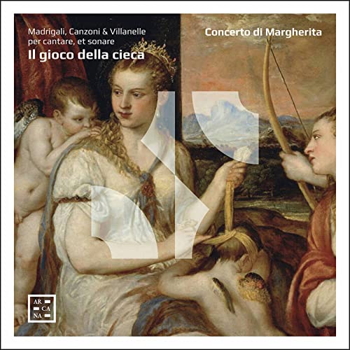 CD cover: Renaissance painting of women with a bow and cherubs.