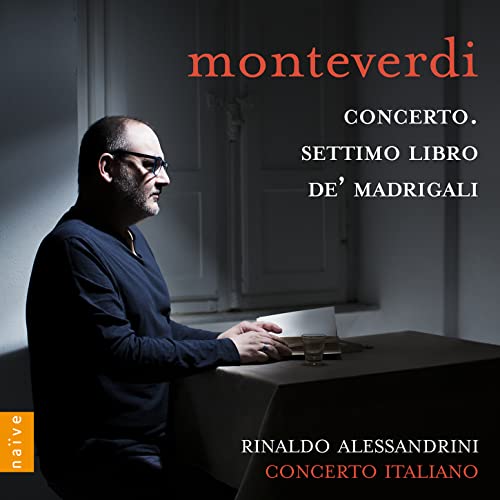 CD cover featuring a portrait of Rinaldo Alessandrini and text “monteverdi”.