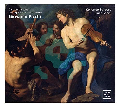 "CD cover featuring a Renaissance painting of people playing musical instruments."