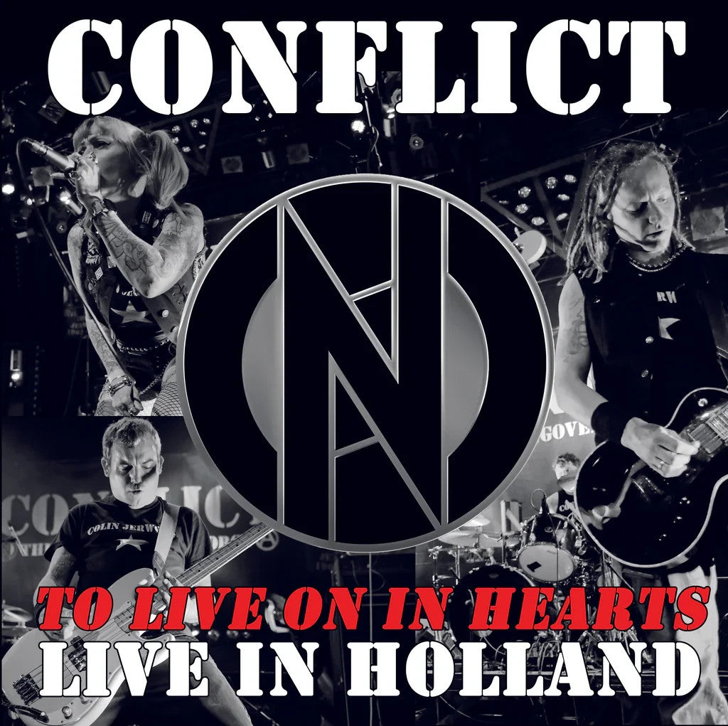 Album cover for Conflict’s “To Live On In Hearts - Live In Holland.”