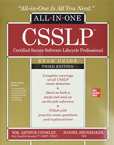 CSSLP exam guide book cover, third edition, with gold and black text.