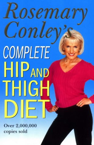 Book cover featuring Rosemary Conley against a blue background with large yellow text.