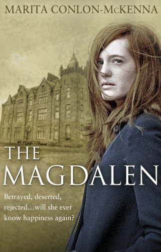 Book cover featuring a woman with long hair and a large building.