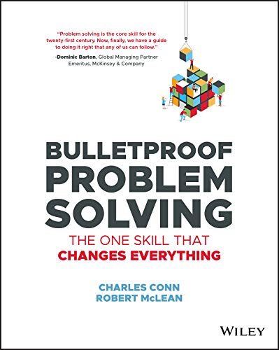 Book cover: “Bulletproof Problem Solving” with colorful building blocks image.