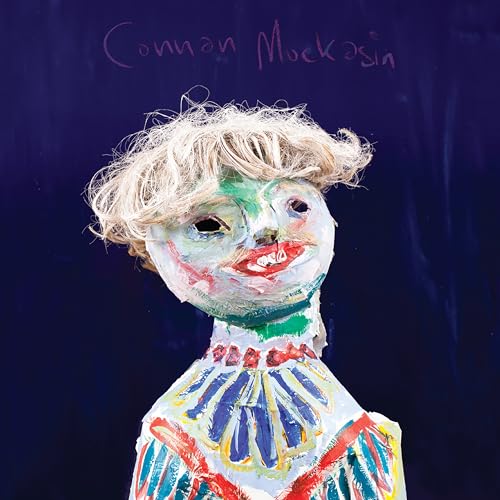 Painted doll portrait with colorful brushstrokes, album cover for Connan Mockasin.
