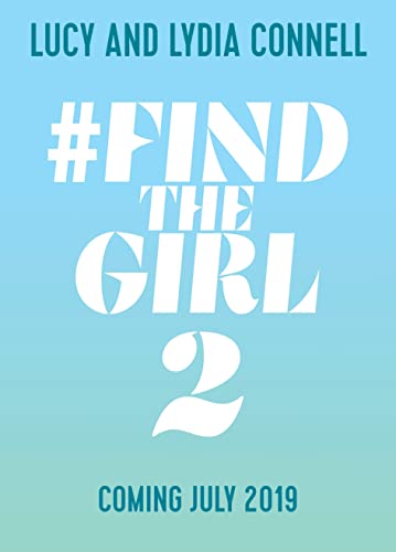 Book cover for “Find The Girl 2” with large white text on blue.