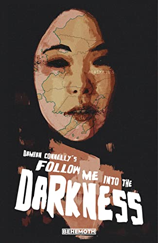 Book cover: woman’s face with map-like lines, dark background, bold title.