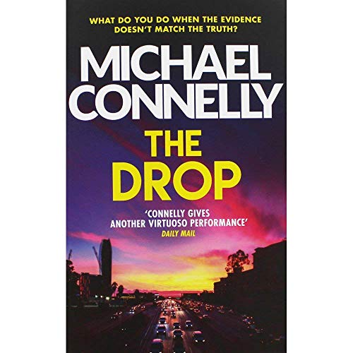 Book cover for “The Drop” by Michael Connelly, with a highway scene.