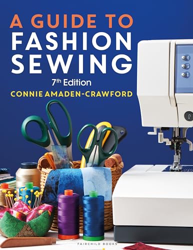 Book cover with sewing machine, scissors, fabric, and sewing supplies.
