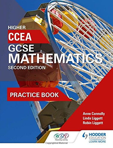 CCEA GCSE Mathematics Higher Practice Book, 2nd Edition cover with a ferris wheel.
