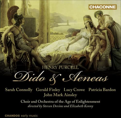 CD cover for Purcell’s “Dido & Aeneas” featuring classical figures.