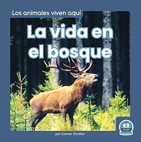 Book cover: a large stag in a green forest, Spanish title visible.