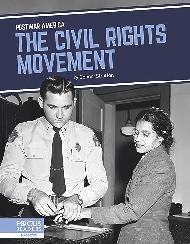 Book cover depicting Rosa Parks and a police officer, Civil Rights Movement.