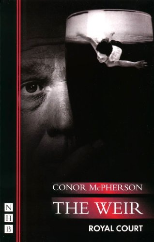 Play cover: a man’s face and a figure submerged in a dark liquid.