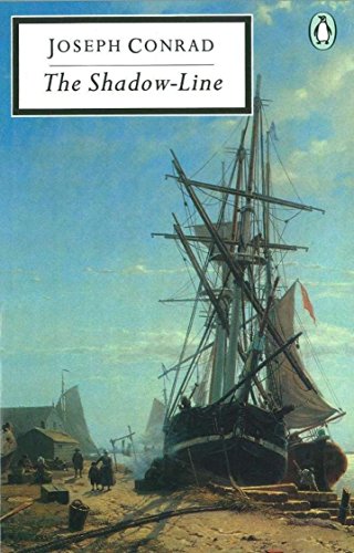 Penguin Classics edition of “The Shadow-Line” with a painting of sailing ships.