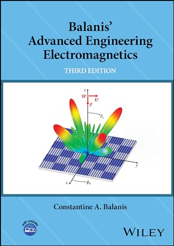 Book cover: "Balanis' Advanced Engineering Electromagnetics," third edition, with diagram.