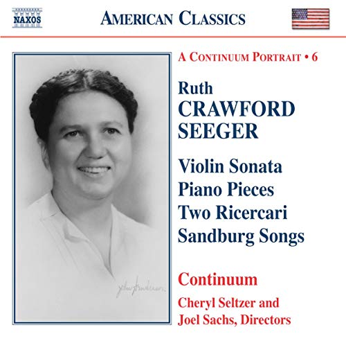 CD cover featuring a portrait of composer Ruth Crawford Seeger.