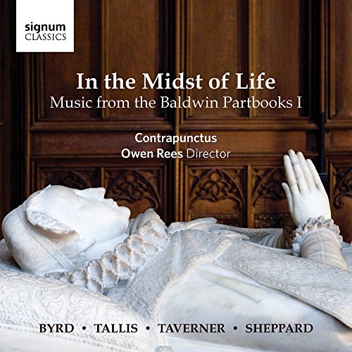 CD case with Renaissance-style artwork, likely depicting figures or musical notation.