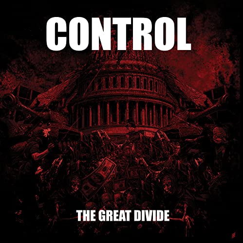Album cover for "Control - The Great Divide" featuring a red-toned Capitol building.