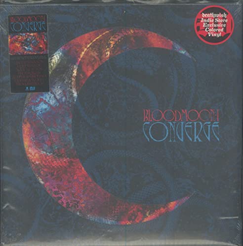 Converge “Bloodmoon I” vinyl record with red crescent moon artwork.