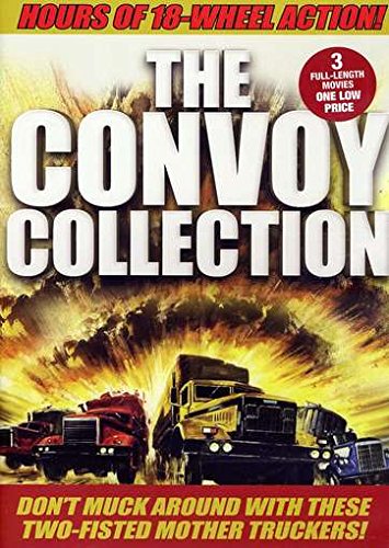 DVD cover for "The Convoy Collection" featuring trucks and fiery explosions.