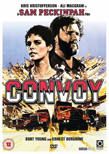 Convoy" DVD cover featuring Kristofferson, MacGraw, and trucks in a chase.