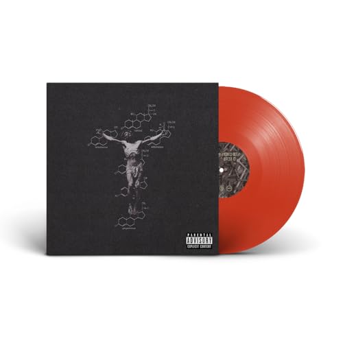 Conway the Machine vinyl record featuring a black cover with chemical structures and red disc.