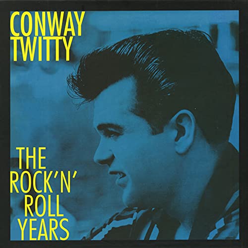Conway Twitty portrait on an 8CD box set cover, blue tone.