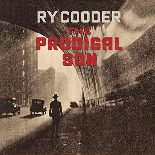 Ry Cooder's "The Prodigal Son" album cover, man walking under an archway.
