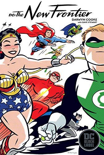 DC’s “The New Frontier” Black Label edition cover featuring superheroes.
