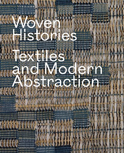 Book cover with woven textile pattern and white title text.