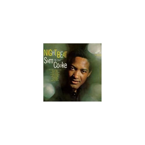 Sam Cooke’s “Night Beat” vinyl album cover with his portrait.