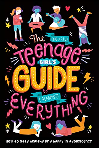 Book cover with illustrated girls and bold text: "The Teenage Guide to Everything".