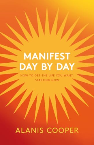 Book cover with a sunburst design and the title "Manifest Day by Day.