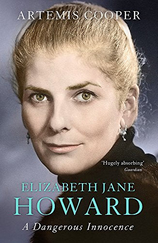 Book cover featuring a portrait of Elizabeth Jane Howard, author of "A Dangerous Innocence".