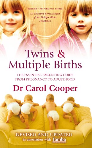 Book cover featuring smiling twins and babies, titled “Twins & Multiple Births.”