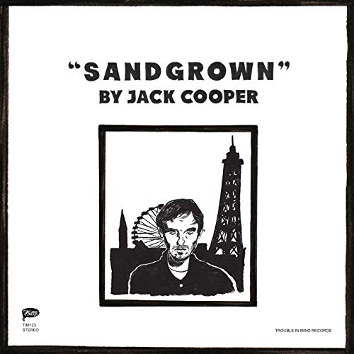 Album cover with text Sandgrown by Jack Cooper and a black and white illustration.