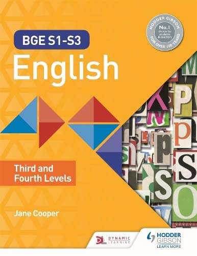 Textbook cover for BGE S1-S3 English, third and fourth levels.
