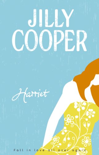 Book cover: “Harriet” by Jilly Cooper, featuring a woman in a floral dress.