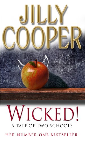 Book cover featuring an apple on a shelf against a chalkboard with devil horns.