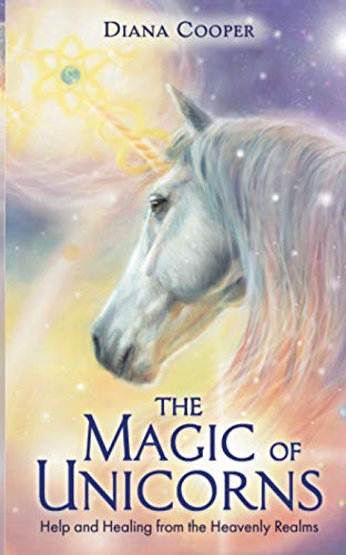Book cover featuring a white unicorn with a glowing horn and title.